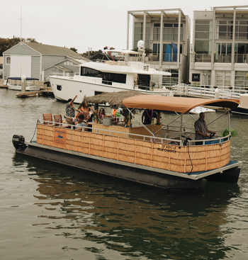 PALAPA PONTOON BOAT